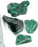 Polished Malachite Free Forms - 4 pcs (#226562)
