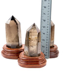 Polished Smoky Quartz on Base - 3 pcs (#226344)