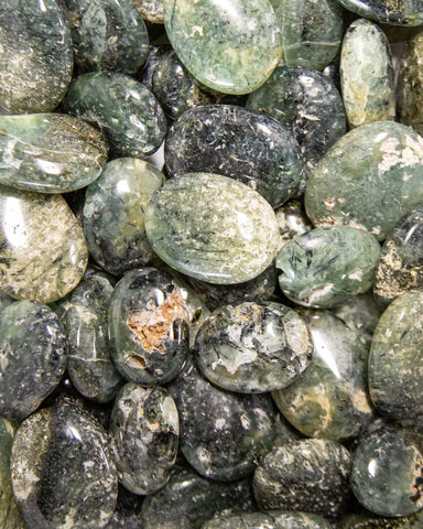 Prehnite Palm Stones