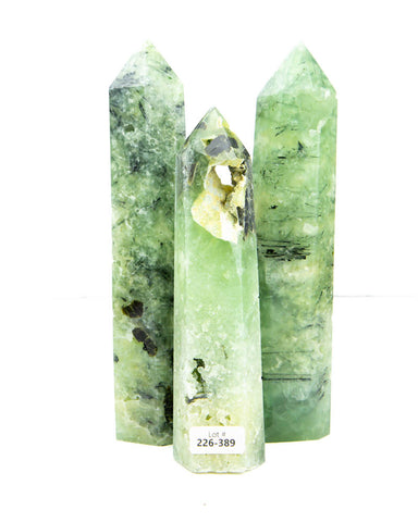 Prehnite Towers - 3 pcs (#226389)