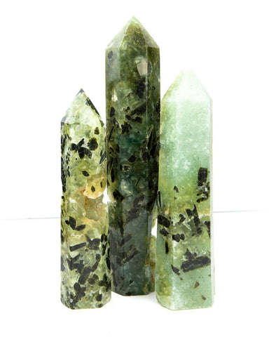 Prehnite Towers - 3 pcs (#226391)