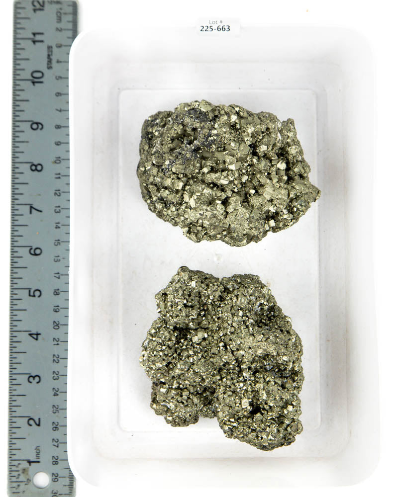 Rough Pyrite Specimens - 2 pcs (#225663)