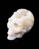 Quartz Cluster Skull Carving - 2.56 lb (#225927)