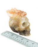 Red Tipped Amethyst Skull - 2.36 lb (#226671)