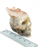 Red Tipped Amethyst Skull - 2.87 lb (#226672)