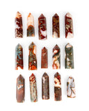 Red Moss Agate Polished Point