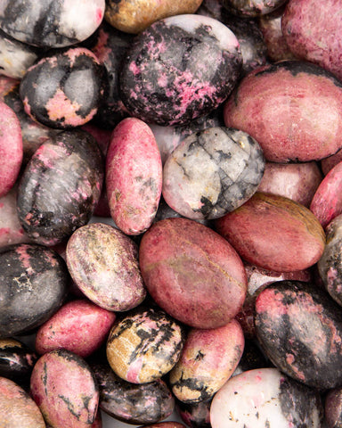 Rhodonite Palm Stones