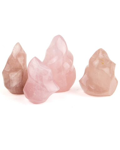 Rose Quartz Flames - 4 pcs (#226060)