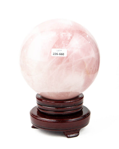 Rose Quartz Sphere - 9.21 lb (#226660)