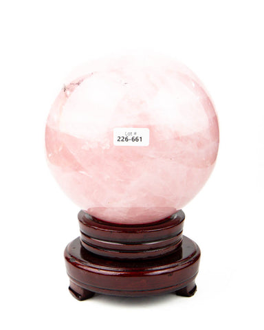 Rose Quartz Sphere - 8.7 lb (#226661)