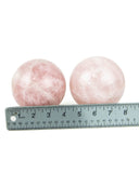 Rose Quartz Spheres - 2 pcs (#226134)