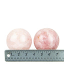 Rose Quartz Spheres - 2 pcs (#226135)