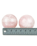 Rose Quartz Spheres - 2 pcs (#226136)