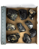 Rough Black Tourmaline - 9 pcs (#226689)