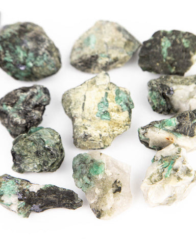 Rough Emerald - 11 pcs / 3.29 lb (#225533)