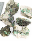 Rough Emerald - 6 pcs / 3.69 lb (#225534)