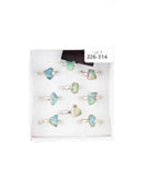 Ethiopian Opal Sterling Silver Rings - 9 pcs (#226314)