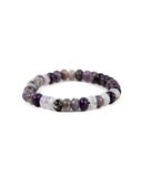 Roundelle Bracelet - Chevron Amethyst