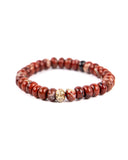 Roundelle Bracelet - Red Jasper