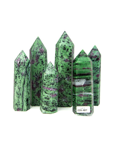 Ruby Zoisite Towers - 6 pcs (#226487)