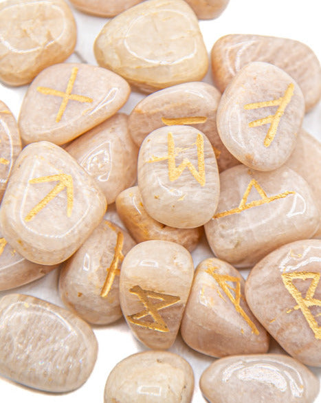 Peach Moonstone Rune Set