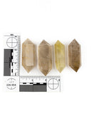 Rutilated Quartz Double-Terminated Points - 4 pcs (#226054)