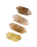 Rutilated Quartz Double-Terminated Points - 4 pcs (#226055)