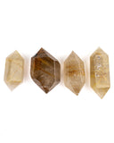 Rutilated Quartz Double-Terminated Points - 4 pcs (#226056)