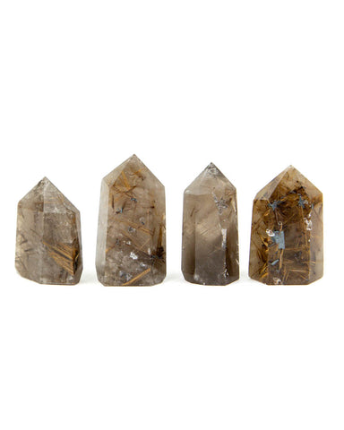 Rutilated Quartz Towers - 4 pcs (#225933)