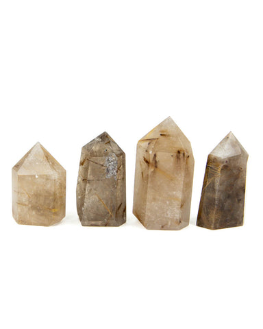 Rutilated Quartz Towers - 4 pcs (#225934)