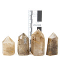 Rutilated Quartz Towers - 4 pcs (#225934)