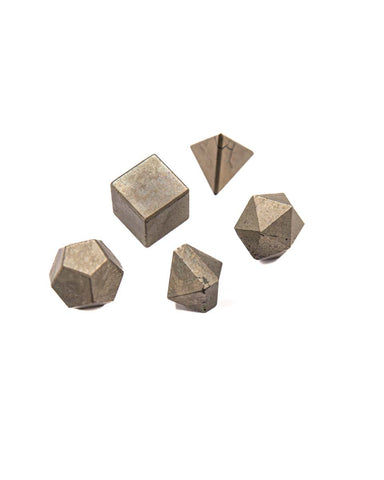 Sacred Geometry Set - Pyrite (5 pcs)
