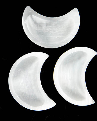 Selenite Bowl - Moon