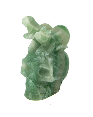 Skull w/ Rats - Fluorite - 3.25 lb (#225488)