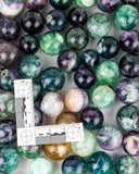 Small Fluorite Spheres  - 53 pcs (#226128)