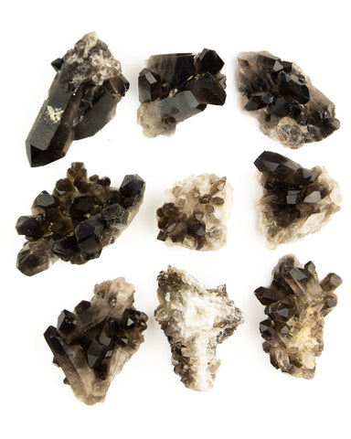 Smoky Quartz Clusters - 2kg lot