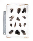 Smoky Quartz Clusters/Points - 13 pcs (#226301)