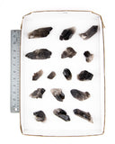 Smoky Quartz Clusters/Points - 16 pcs (#226302)