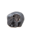 Standing Elephant Carving (Obsidian)