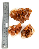 Tangerine Quartz Clusters - 3 pcs (#226078)