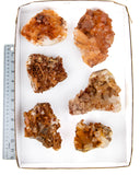 Tangerine Quartz Clusters  - 6 pcs (#225797)