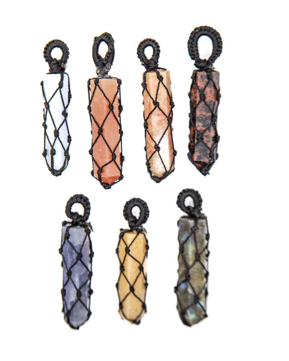 Thread Wrapped Pencil Pendant – SoulMakes Crystals