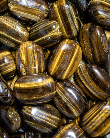 Tiger's Eye (Gold) Palm Stones [India]