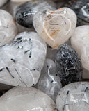 Tourmalinated Quartz Heart (50mm)