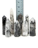 Tourmaline Quartz Polished Points - 8 pcs (#226641)