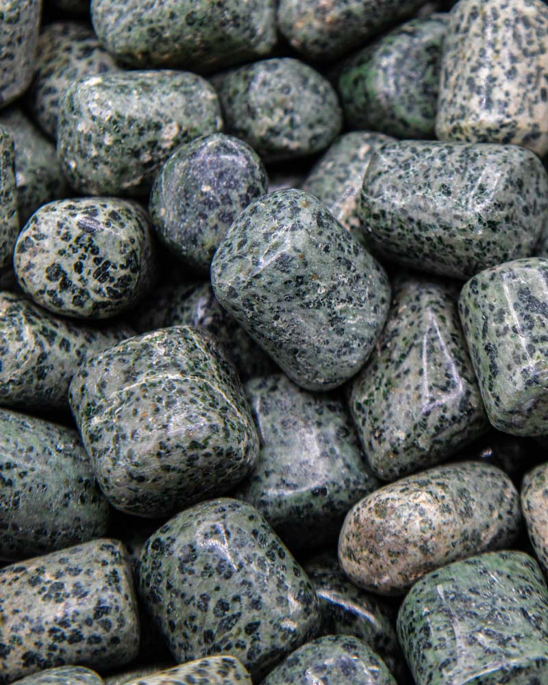 Tumbled Green Dalmatian Stone