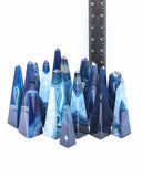Agate Obelisks (Blue, Dyed)