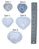 Blue Calcite Heart - Large