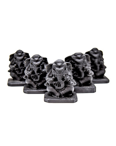 Ganesha Carving (Obsidian)