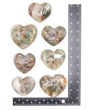 Garden Quartz Hearts - 7 pcs / 3.3 lb (#223872)